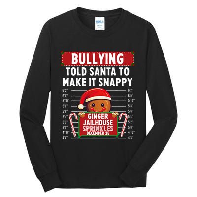 Bullying Ginger Jailhouse Christmas Xmas Gingerbread Holiday Tall Long Sleeve T-Shirt