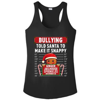 Bullying Ginger Jailhouse Christmas Xmas Gingerbread Holiday Ladies PosiCharge Competitor Racerback Tank