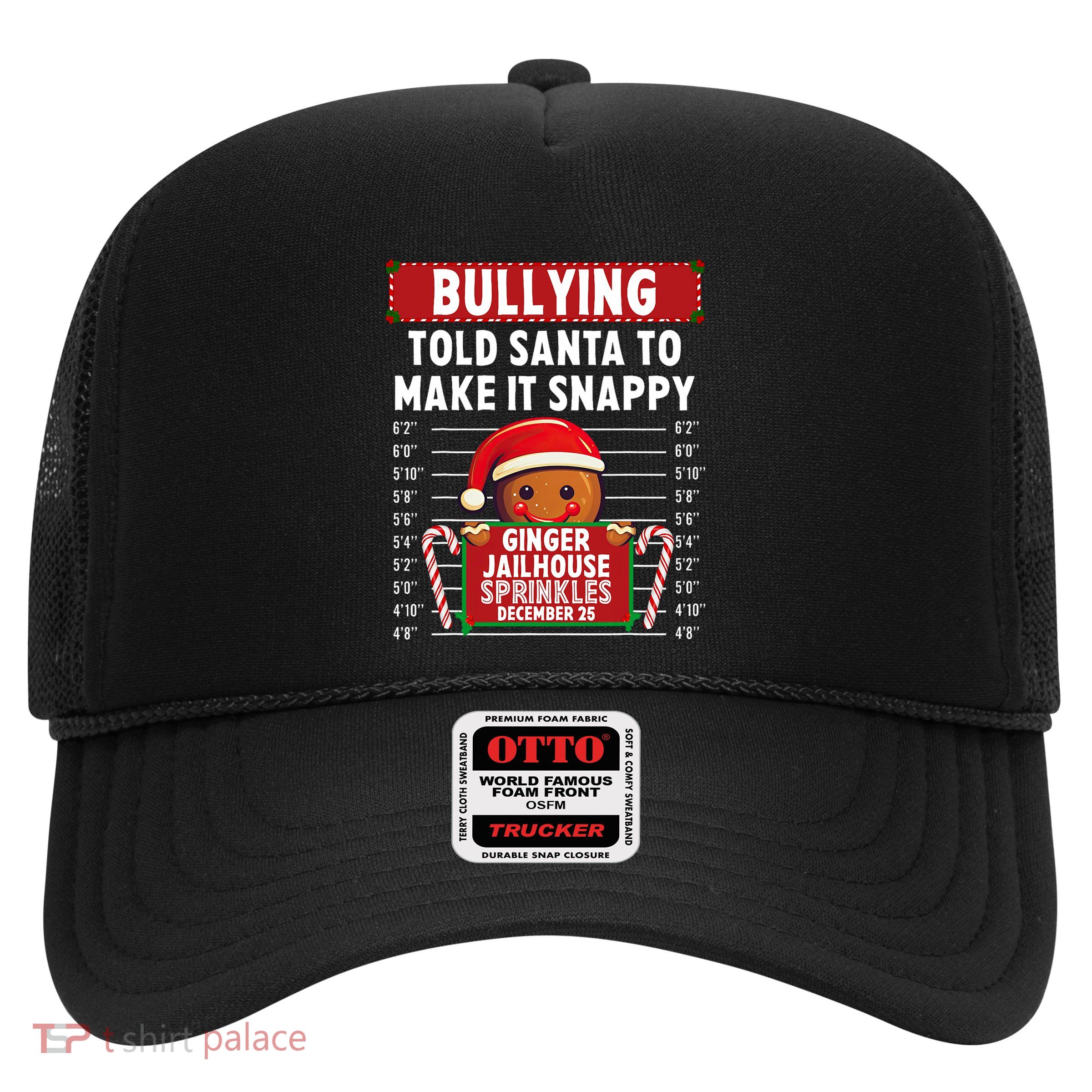 Bullying Ginger Jailhouse Christmas Xmas Gingerbread Holiday Trucker Hat