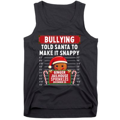 Bullying Ginger Jailhouse Christmas Xmas Gingerbread Holiday Tank Top