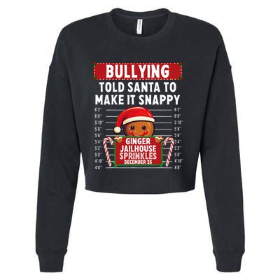 Bullying Ginger Jailhouse Christmas Xmas Gingerbread Holiday Cropped Pullover Crew