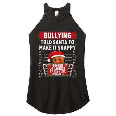 Bullying Ginger Jailhouse Christmas Xmas Gingerbread Holiday Women's Perfect Tri Rocker Tank