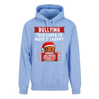 Bullying Ginger Jailhouse Christmas Xmas Gingerbread Holiday Unisex Surf Hoodie