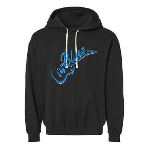 Blues Guitar Jazz Music Guitarist Blues Garment-Dyed Fleece Hoodie