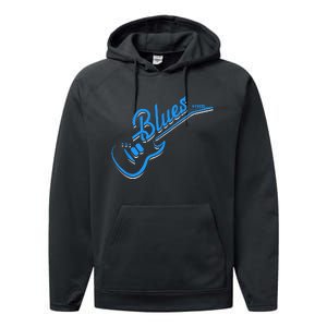 Blues Guitar Jazz Music Guitarist Blues Performance Fleece Hoodie