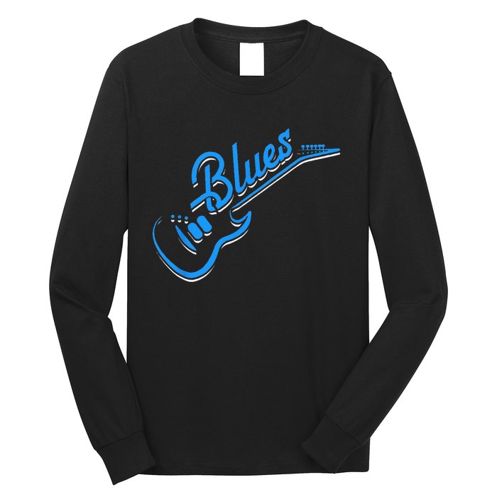 Blues Guitar Jazz Music Guitarist Blues Long Sleeve Shirt