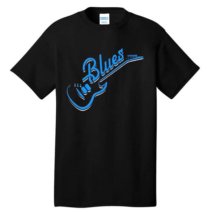 Blues Guitar Jazz Music Guitarist Blues Tall T-Shirt