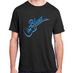 Blues Guitar Jazz Music Guitarist Blues Adult ChromaSoft Performance T-Shirt