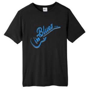 Blues Guitar Jazz Music Guitarist Blues Tall Fusion ChromaSoft Performance T-Shirt