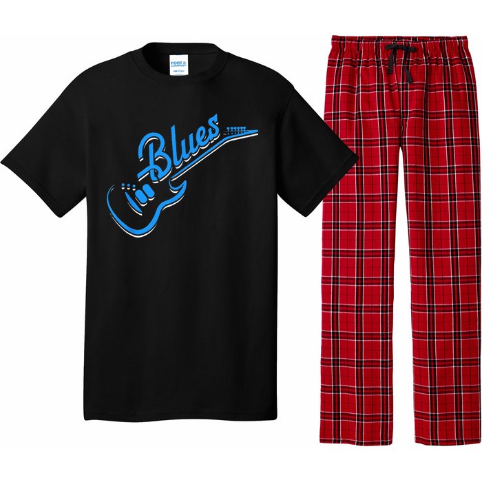 Blues Guitar Jazz Music Guitarist Blues Pajama Set