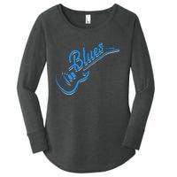 Blues Guitar Jazz Music Guitarist Blues Women's Perfect Tri Tunic Long Sleeve Shirt