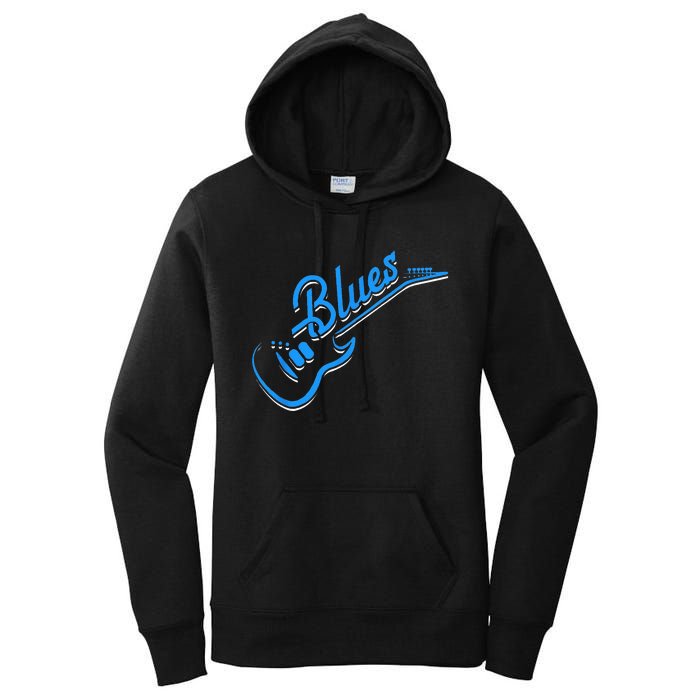 Blues Guitar Jazz Music Guitarist Blues Women's Pullover Hoodie