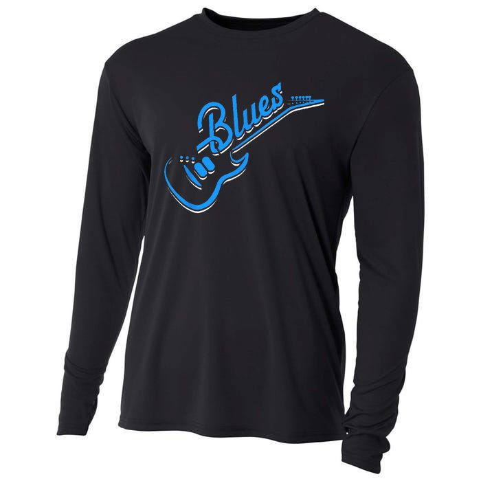 Blues Guitar Jazz Music Guitarist Blues Cooling Performance Long Sleeve Crew