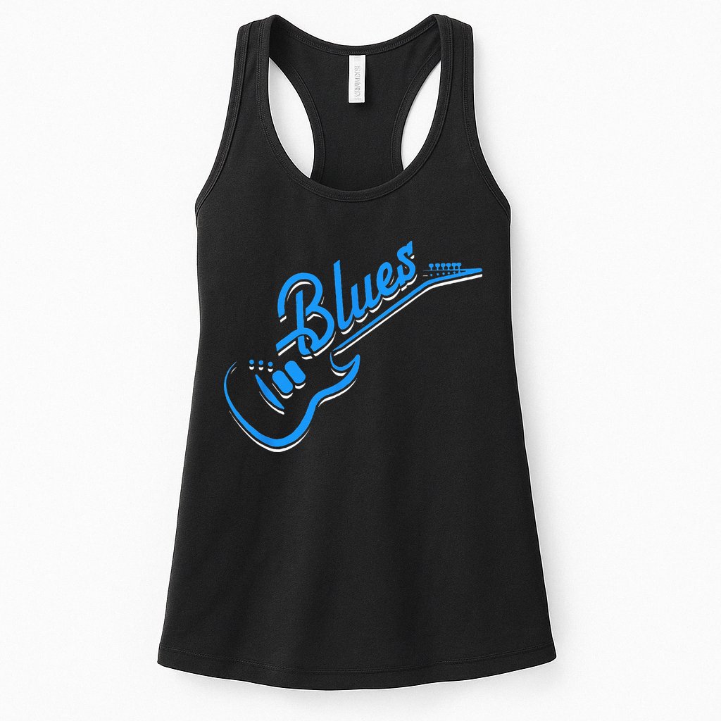 Blues Guitar Jazz Music Guitarist Blues Womens Tank Top