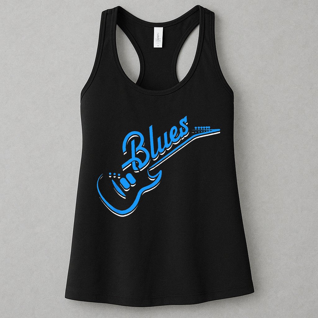 Blues Guitar Jazz Music Guitarist Blues Womens Tank Top