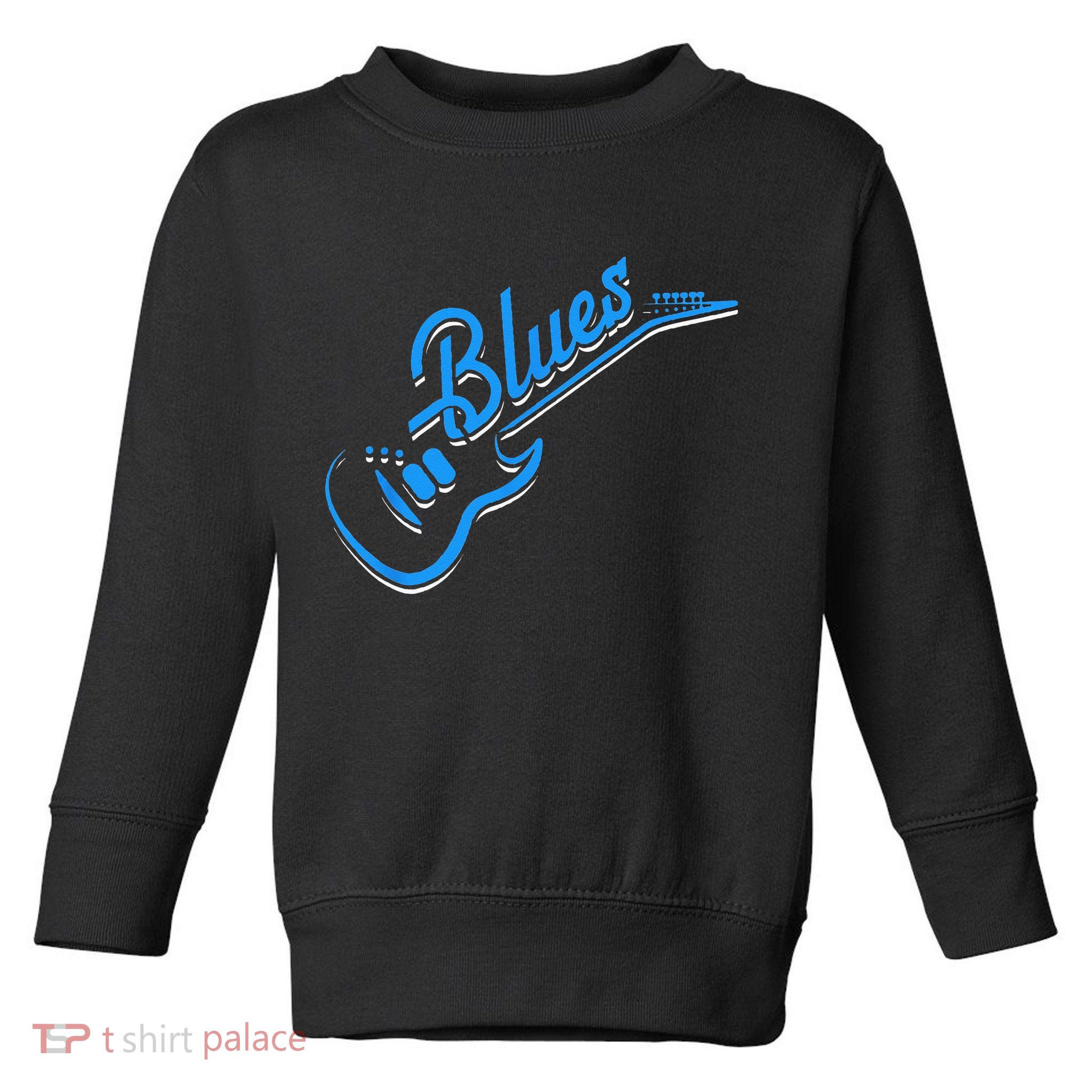 Blues Guitar Jazz Music Guitarist Blues Toddler Sweatshirt