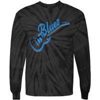 Blues Guitar Jazz Music Guitarist Blues Tie-Dye Long Sleeve Shirt