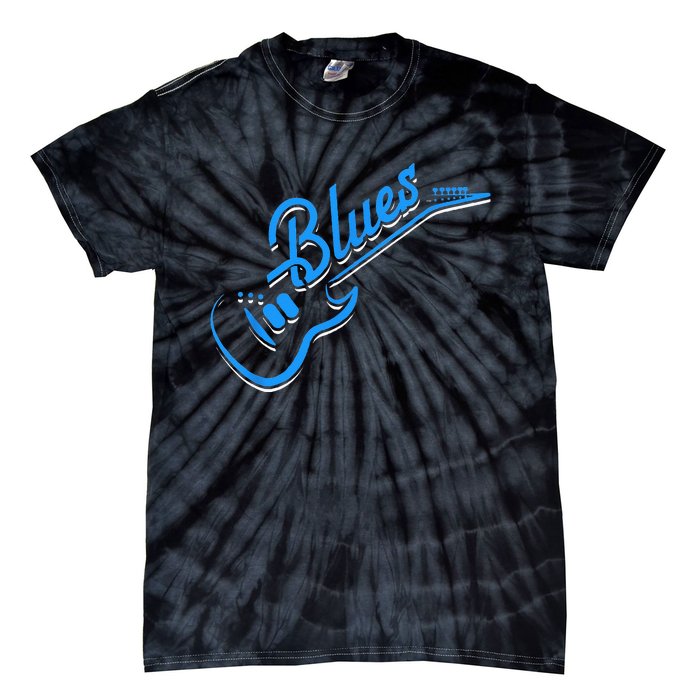 Blues Guitar Jazz Music Guitarist Blues Tie-Dye T-Shirt