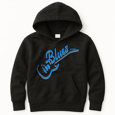 Blues Guitar Jazz Music Guitarist Blues Kids Hoodie