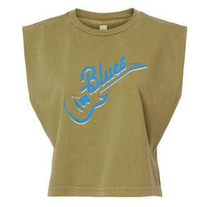 Blues Guitar Jazz Music Guitarist Blues Garment-Dyed Women's Muscle Tee