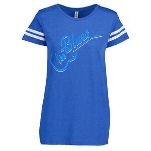 Blues Guitar Jazz Music Guitarist Blues Enza Ladies Jersey Football T-Shirt