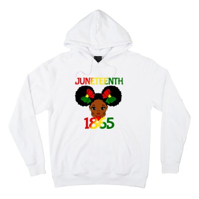 Black Girl Juneteenth 1865 Celebration Hoodie