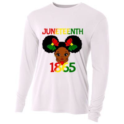 Black Girl Juneteenth 1865 Celebration Cooling Performance Long Sleeve Crew