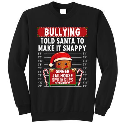 Bullying Ginger Jailhouse Christmas Xmas Gingerbread Holiday Sweatshirt