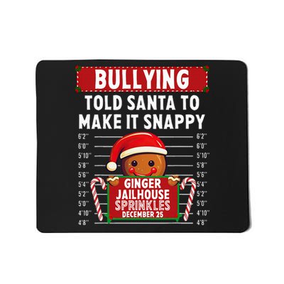 Bullying Ginger Jailhouse Christmas Xmas Gingerbread Holiday Mousepad