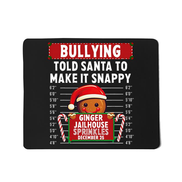 Bullying Ginger Jailhouse Christmas Xmas Gingerbread Holiday Mousepad