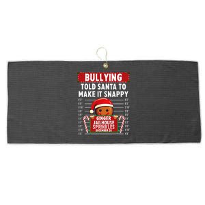 Bullying Ginger Jailhouse Christmas Xmas Gingerbread Holiday Large Microfiber Waffle Golf Towel