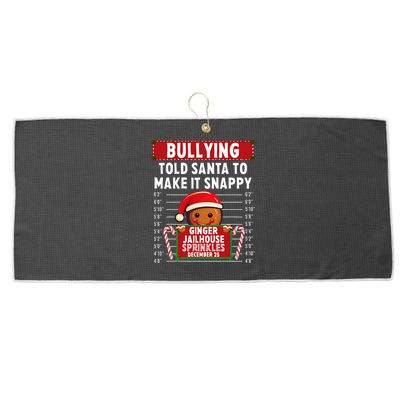 Bullying Ginger Jailhouse Christmas Xmas Gingerbread Holiday Large Microfiber Waffle Golf Towel