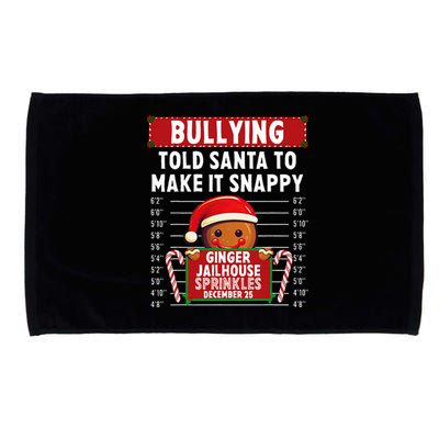 Bullying Ginger Jailhouse Christmas Xmas Gingerbread Holiday Microfiber Hand Towel