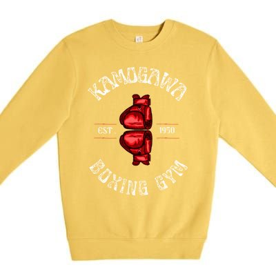 Boxing Gift Kbg(Kamogawa) Boxing Gym Est 1950 Great Gift Premium Crewneck Sweatshirt