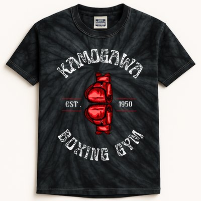 Boxing Gift Kbg(Kamogawa) Boxing Gym Est 1950 Cool Gift Kids Tie-Dye T-Shirt