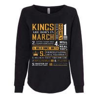 Birthday Gifts Kings are Born In March Womens California Wash Sweatshirt