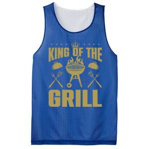 Bbq Grilling King Of The Grill Funny Barbecue Gift Mesh Reversible Basketball Jersey Tank