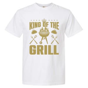 Bbq Grilling King Of The Grill Funny Barbecue Gift Garment-Dyed Heavyweight T-Shirt