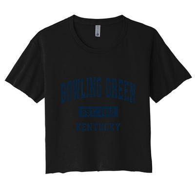Bowling Green Kentucky Ky Vintage Athletic Sports Design Cute Gift Crop Top