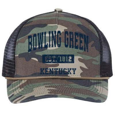 Bowling Green Kentucky Ky Vintage Athletic Sports Design Cute Gift Retro Rope Trucker Hat Cap