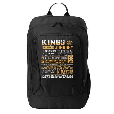 Birthday Gifts Kings Are Born In January City Backpack