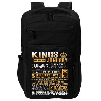 Birthday Gifts Kings Are Born In January Impact Tech Backpack