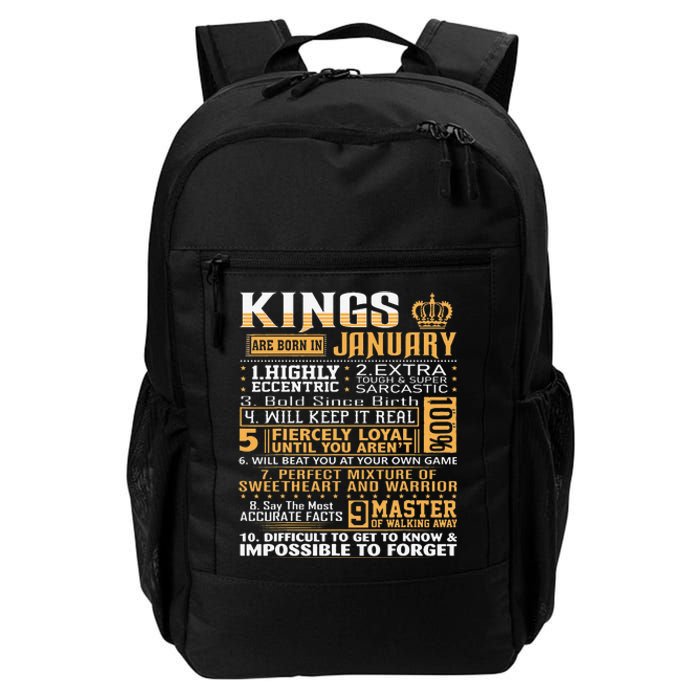 Birthday Gifts Kings Are Born In January Daily Commute Backpack