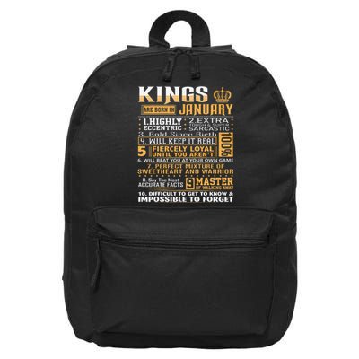 Birthday Gifts Kings Are Born In January 16 in Basic Backpack