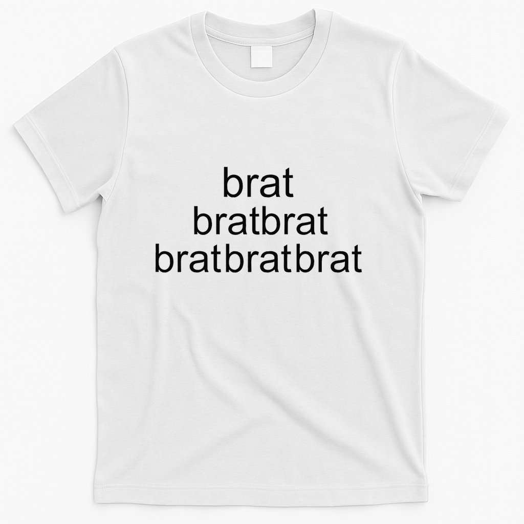 Brat Green Kamala Meme Gen Z Xmas Holiday Tree Trend Gift T-Shirt