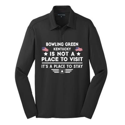 Bowling Green Kentucky Place To Stay Usa Town Home City Gift Silk Touch Performance Long Sleeve Polo