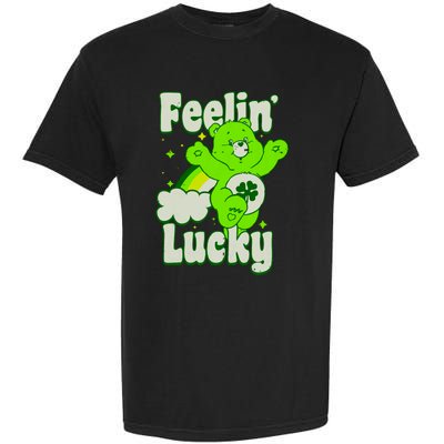 Bears Good Luck Bear Jumping Feelin Lucky Distressed Garment-Dyed Heavyweight T-Shirt