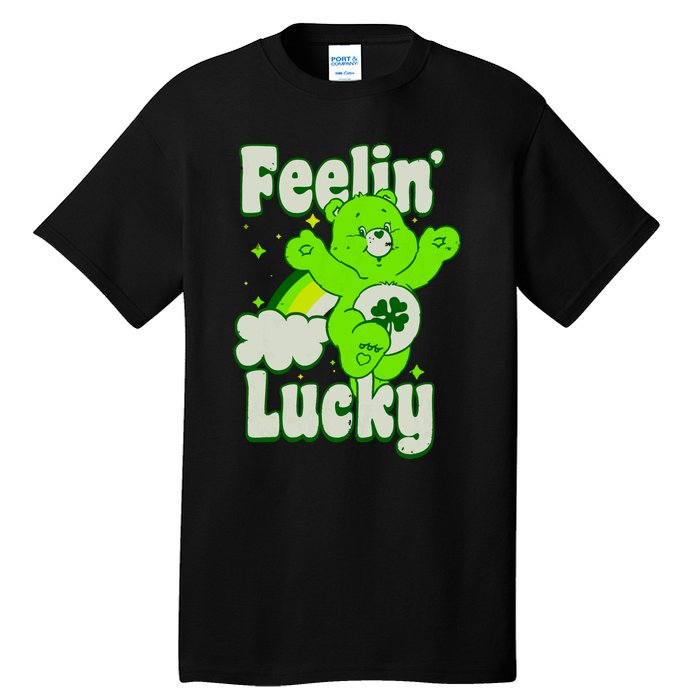 Bears Good Luck Bear Jumping Feelin Lucky Distressed Tall T-Shirt