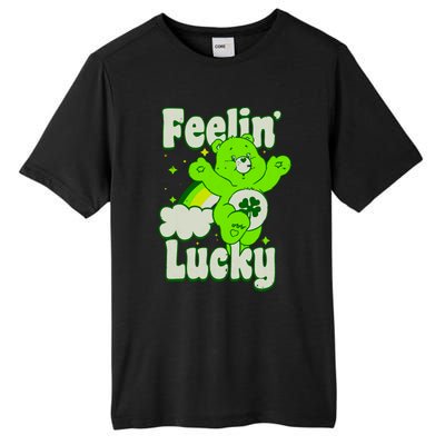 Bears Good Luck Bear Jumping Feelin Lucky Distressed Tall Fusion ChromaSoft Performance T-Shirt