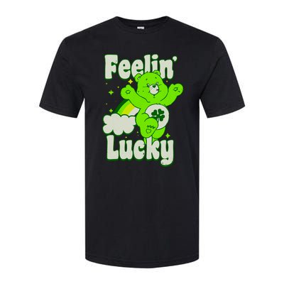 Bears Good Luck Bear Jumping Feelin Lucky Distressed Softstyle CVC T-Shirt